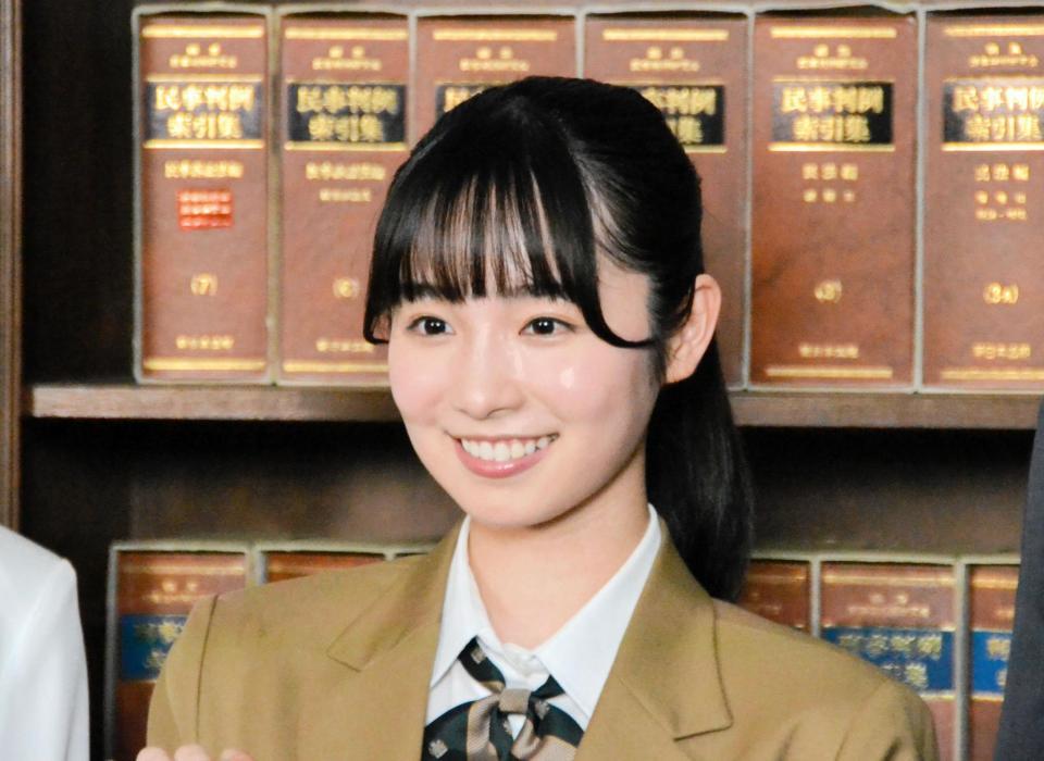 　ドラマ「ＪＫと六法全書」取材会に登場した幸澤沙良＝東京近郊