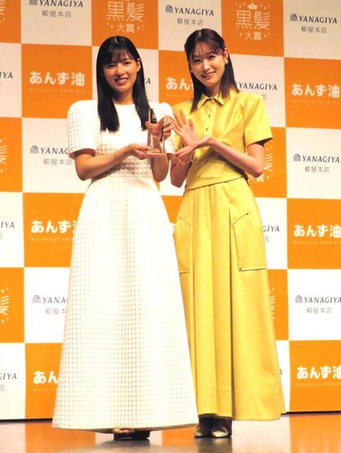 黒髪大賞受賞の石井杏奈 ミリ調整？奇跡の前髪透け感で登場「生まれて