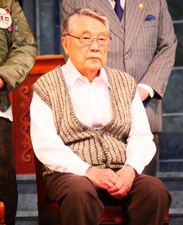 　取材会に出席した伊東四朗＝東京・新橋演舞場