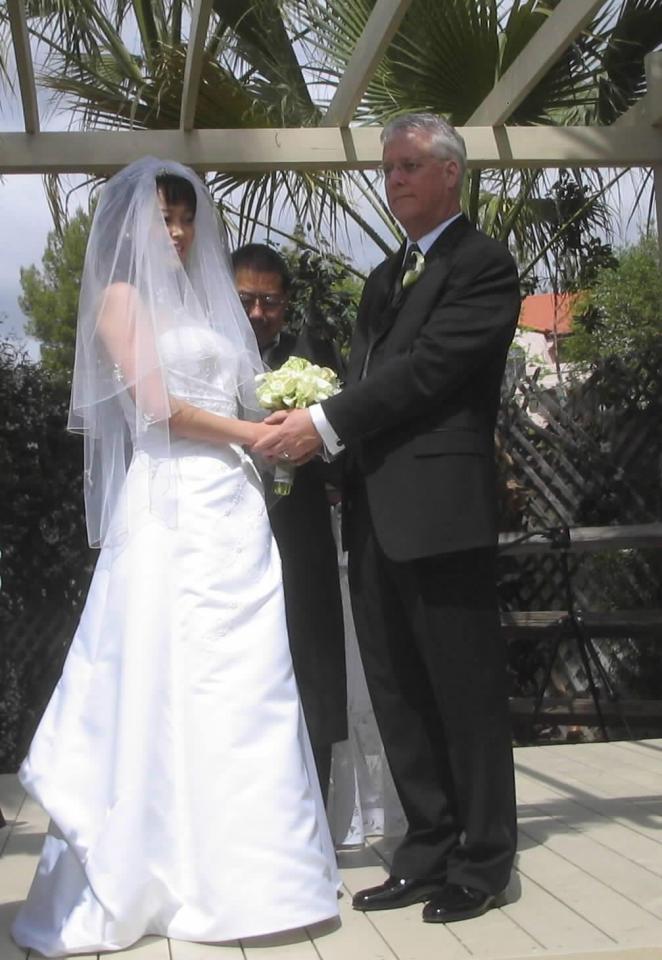 　２００６年、ロサンゼルスで挙式を行った中村由真