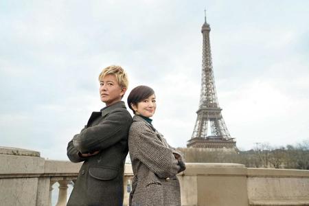 　フランス・パリで撮影を行った木村拓哉（左）と鈴木京香（Ｃ）２０２４映画「グランメゾン・パリ」製作委員会