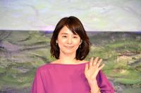 　「モネ　睡蓮のとき」記者発表会に登場した石田ゆり子