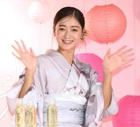 　浴衣姿を披露した池田美優（撮影・堀内翔）