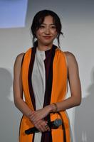 　舞台あいさつに登壇した武田玲奈（撮影・持木克友）