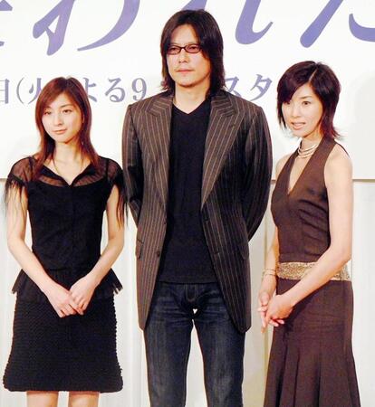 　（左から）広末涼子、豊川悦司、黒木瞳＝２００３年