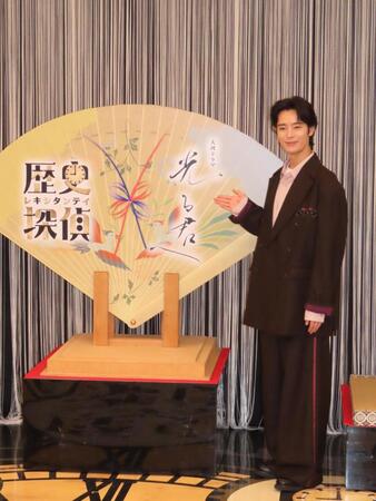 　取材会に出席した塩野瑛久