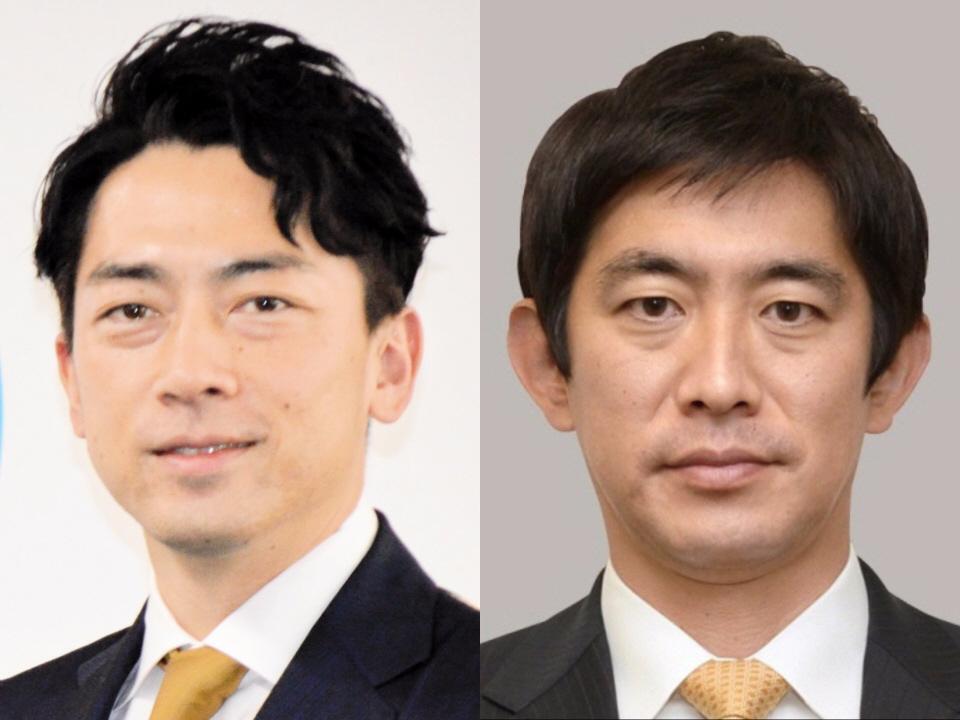 　小泉進次郎氏（左）と小林鷹之氏