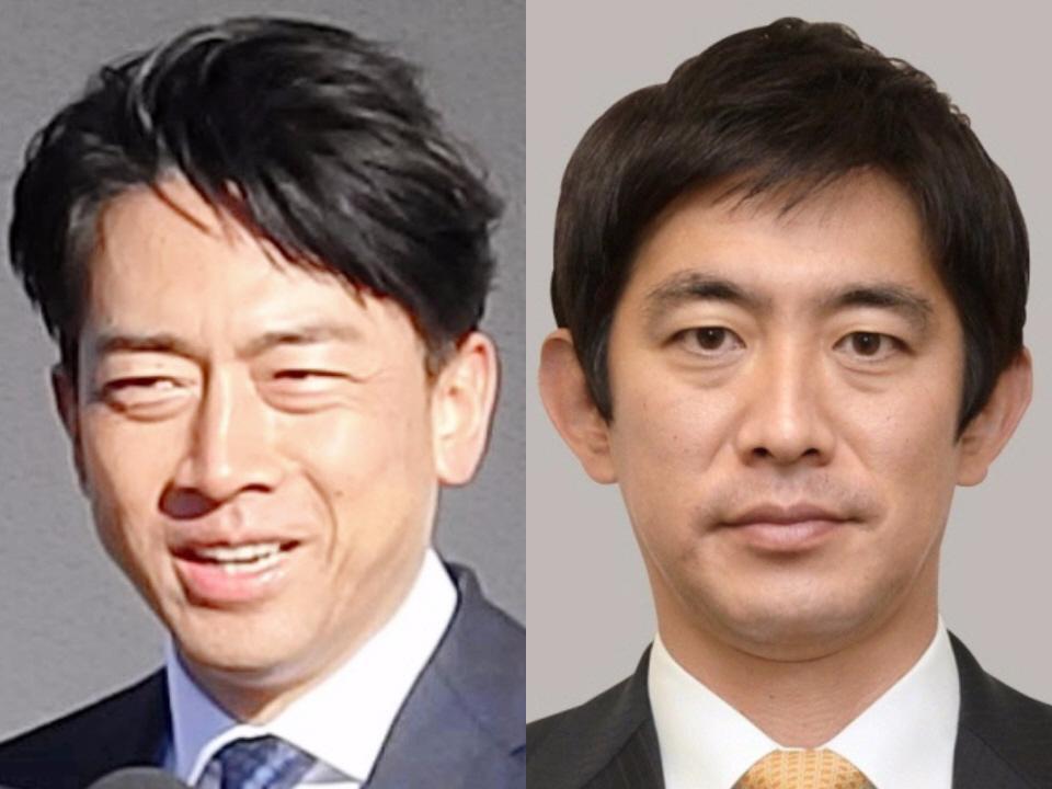 　小泉進次郎氏（左）と小林鷹之氏（小林氏の写真は提供・共同通信社）