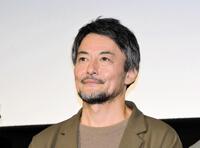 　映画「侍タイムスリッパー」の舞台あいさつに登場した山口馬木也