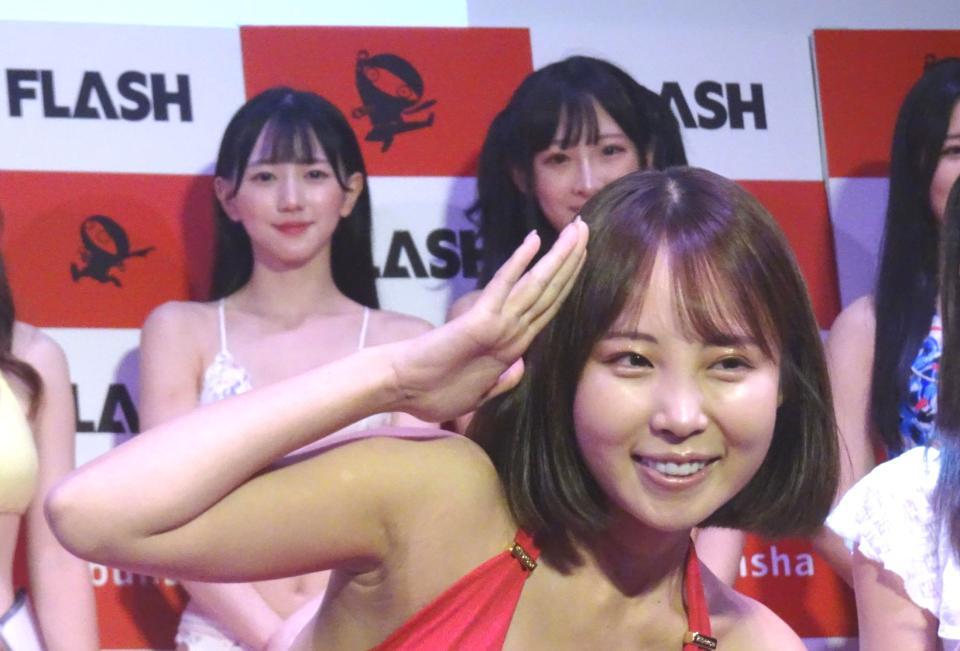 　「ミス　ＦＬＡＳＨ　２０２５」セミファイナル総合１位となった葵成美