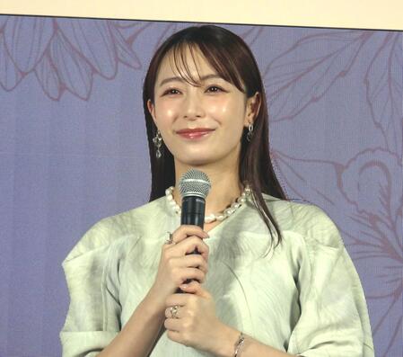 　「ＭＥＤＩＣＡＬ　ＢＥＡＵＴＹ　ＰＡＲＫ」記者発表会に出席した宇垣美里アナウンサー