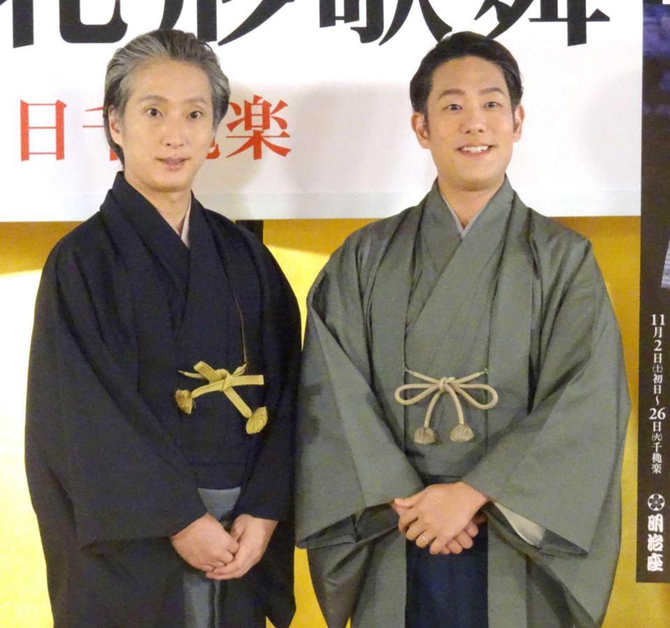 　中村勘九郎（右）と中村七之助