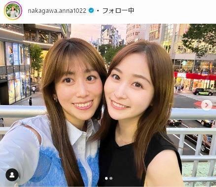 　中川安奈アナウンサーのインスタグラム＠ｎａｋａｇａｗａ．ａｎｎａ１０２２より