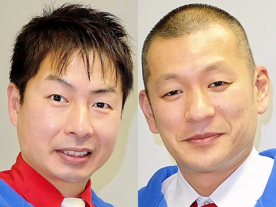 　Ｕ字工事の福田薫（左）と益子拓郎