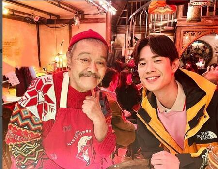 　宮沢氷魚のインスタグラムより。西田敏行さんとの２ショット