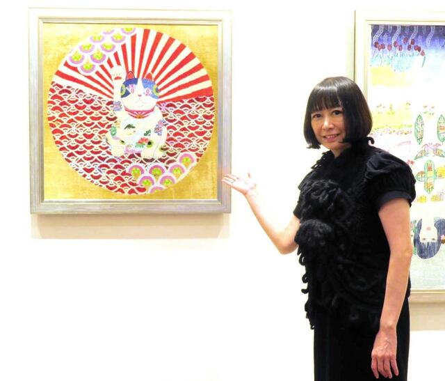 ＫＡＯＲＵＫＯ 元「花の８２年組」からアーティストに転身 絵画が絨毯とコラボ/芸能/デイリースポーツ online