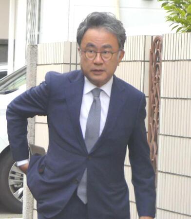 　弔問に訪れた三谷幸喜氏