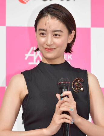 　トークショーに登場した山本美月（撮影・持木克友）