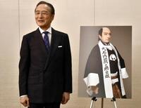 取材会に出席した片岡仁左衛門