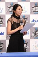 ＴＨＥ　ＳＥＣＯＮＤ優勝会見の司会を務めたフジテレビ・小室瑛莉子アナウンサー＝２０２４年５月