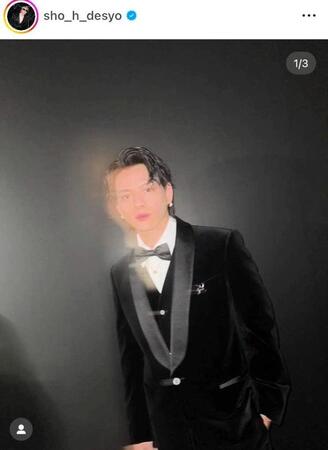 　平野紫耀のインスタグラム＠ｓｈｏ＿ｈ＿ｄｅｓｙｏより 