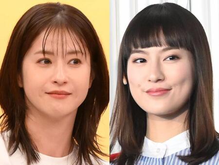 　松本若菜（左）と恒松祐里