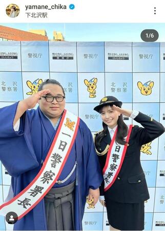 　山根千佳のインスタグラム（＠ｙａｍａｎｅ＿ｃｈｉｋａ）から