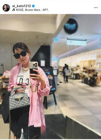 加藤あいのインスタグラム＠ａｉ＿ｋａｔｏ１２１２より