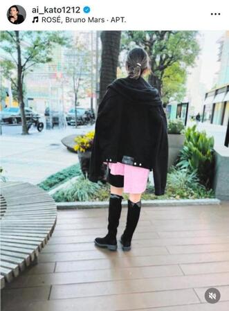 加藤あいのインスタグラム＠ａｉ＿ｋａｔｏ１２１２より