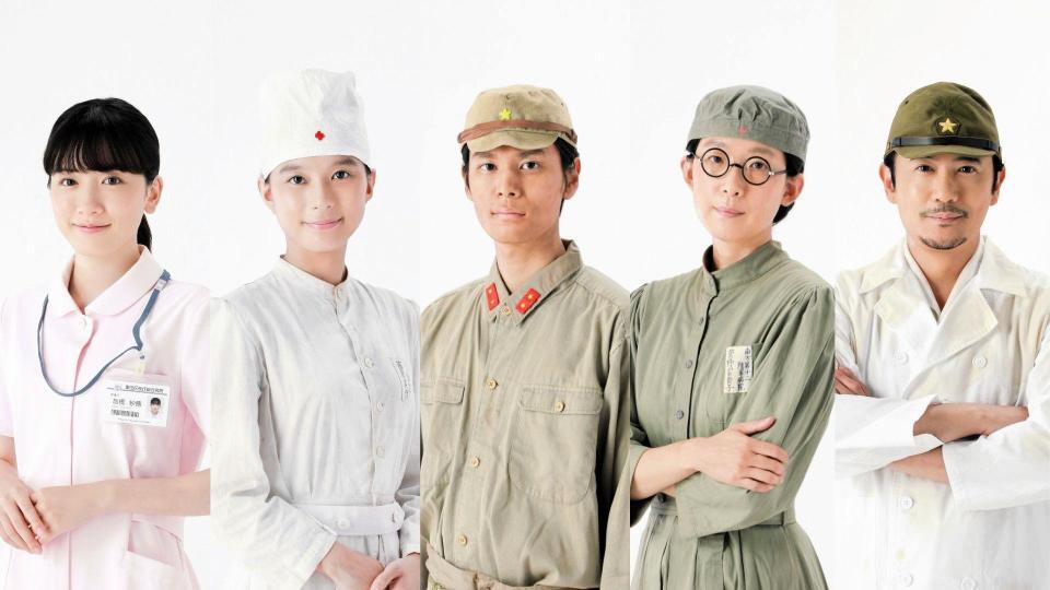 　Ｐｒｉｍｅ　Ｖｉｄｅｏドラマに出演する（左から）永野芽郁、芳根京子、萩原利久、江口のりこ、稲垣吾郎　©テレビ東京