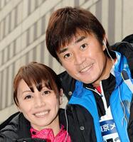 ２０１４年の東京マラソンで。野々村真・俊恵夫妻