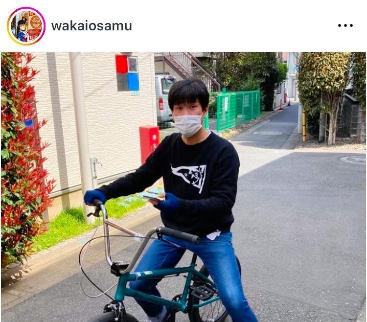 昨年５月、愛用のＢＭＸが盗難被害に遭ったことを明かした若井おさむのインスタグラム＠ｗａｋａｉｏｓａｍｕより