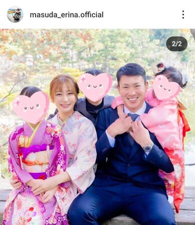 　枡田絵理奈のインスタグラム（＠ｍａｓｕｄａ＿ｅｒｉｎａ．ｏｆｆｉｃｉａｌ）から