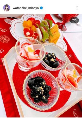 　渡辺美奈代のインスタグラム（＠ｗａｔａｎａｂｅ＿ｍｉｎａｙｏ）から