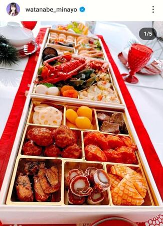 　渡辺美奈代のインスタグラム（＠ｗａｔａｎａｂｅ＿ｍｉｎａｙｏ）から