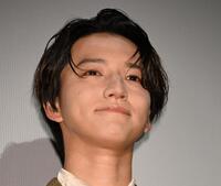 　舞台あいさつに出席した田口淳之介（撮影・棚橋慶太）