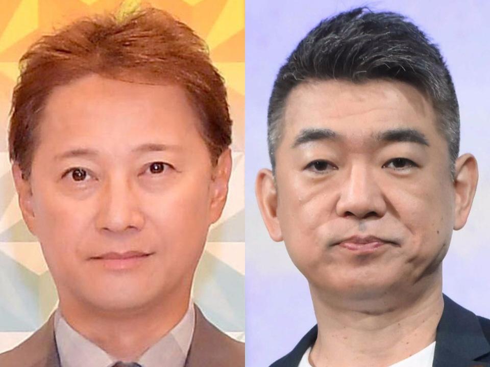 中居正広（左）と橋下徹氏