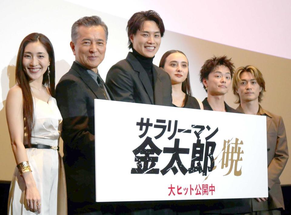 　（左から）文音、榎木孝明、鈴木伸之、石田ニコル、日高竜太、砂田将宏