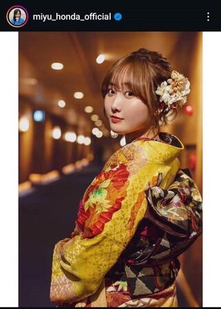 本田望結インスタグラム（＠ｍｉｙｕ＿ｈｏｎｄａ＿ｏｆｆｉｃｉａｌ）より