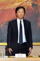 　記者会見したフジテレビの港社長