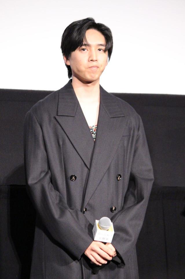 公開記念舞台あいさつに登壇した坂東龍汰