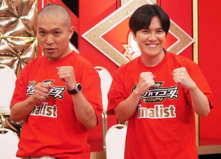 　ラブレターズ・塚本直毅（左）と溜口佑太朗