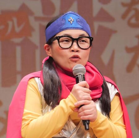 　公演後の取材会に出席した岡田直子