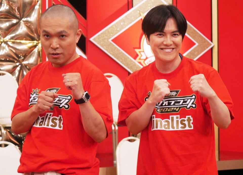 　ラブレターズ・塚本直毅（左）と溜口佑太朗