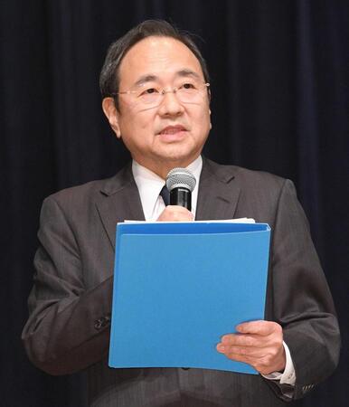 　２８日付でフジテレビ新社長に就任する清水賢治氏（撮影・佐々木彰尚）