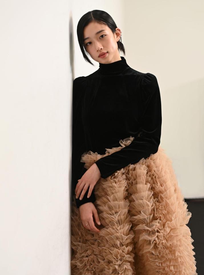 　主演女優賞の河合優実（撮影・棚橋慶太）