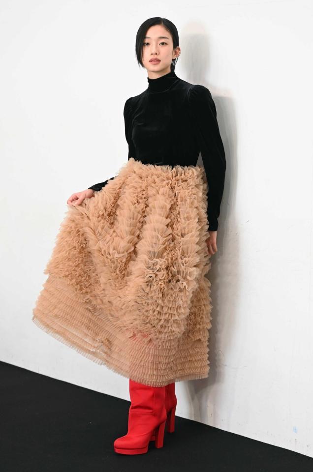 　主演女優賞の河合優実（撮影・棚橋慶太）