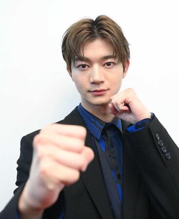 　少年院あがりの不良を熱演する吉澤要人（撮影・園田高夫）