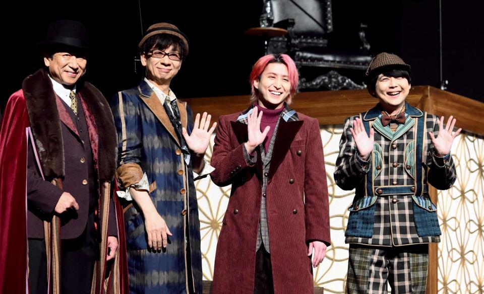 　（左から）井上和彦、山寺宏一、佐久間大介、梶裕貴