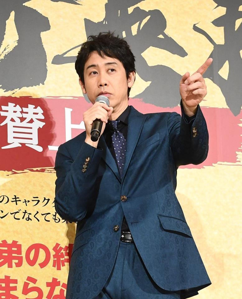 トークが冴えわたる大泉洋（撮影・園田高夫）